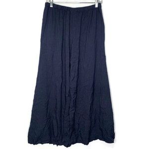 MSquare Palazzo Wide Leg Crinkled Pants In Indigo Blue Size 2, XL NWT! $263